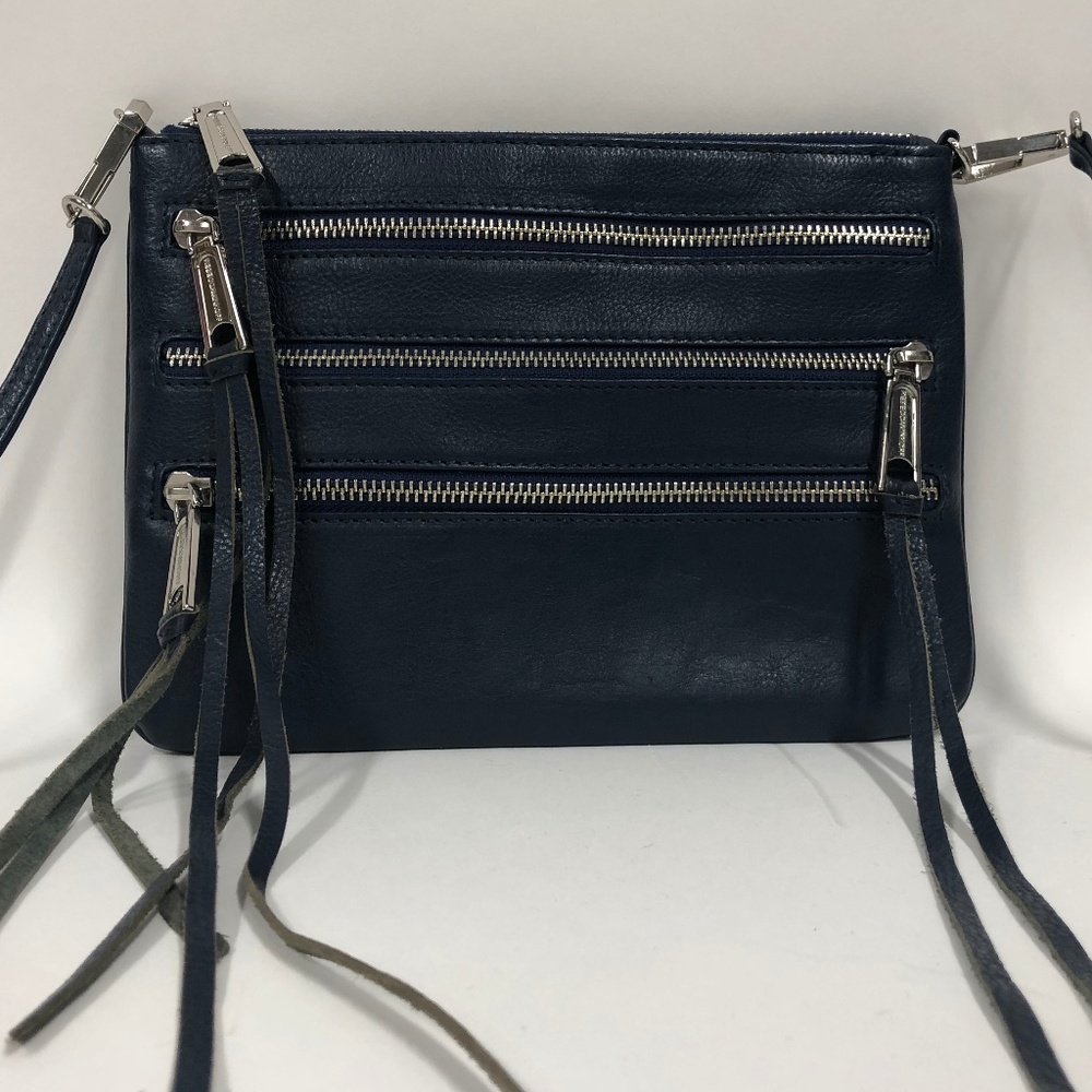 Rebecca Minkoff Navy 3-Zip Crossbody Bag